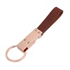 Fashionable polyurethane golden metal keychain