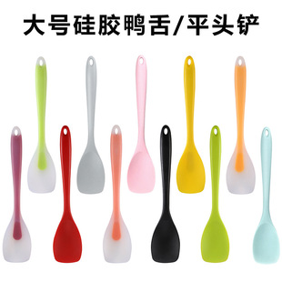 Silicone Flat Shovel Large Salad Duck Tongue More All-in-One Butter Butter Spoon Non-Stick Pot Silicone Cookware