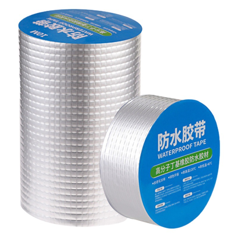 Fábrica de butilo cinta autoadhesiva de color azulejo de acero techo tubo de cocina sellado impermeable material en espiral reparación material impermeable