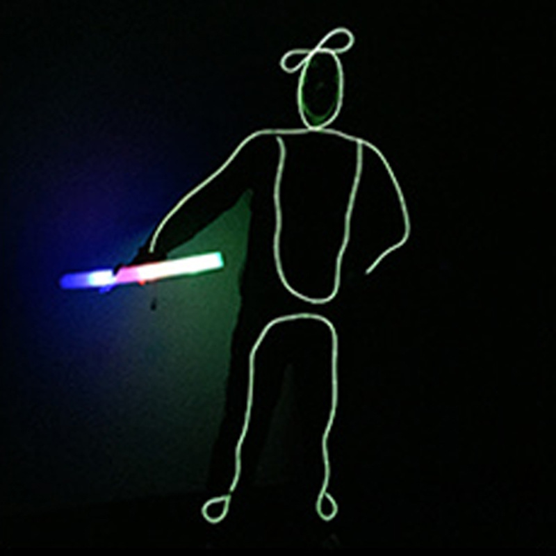 El iluminación etapa rendimiento ropa niñas Stickman fluorescente danza rendimiento ropa Stickman ropa luminosa
