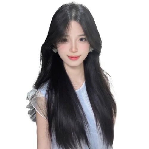 Wig Clip-in Hair Extensions Lightweight Volume Topper Invisible No-Trace Synthetic Long Hair Clip-on Top Piece