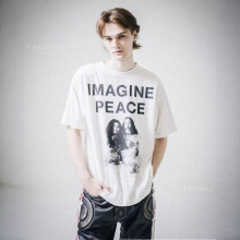 SAINT MICHAEL 26SS JL_SS T-SHIRT/IMAGINE PEACE ���e����T��