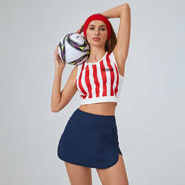 女生足球背心定制速干球衣足球宝贝啦啦队服运动训练健身印字印号