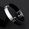 Retro bracelet stainless steel engraved for beloved, European style, wholesale