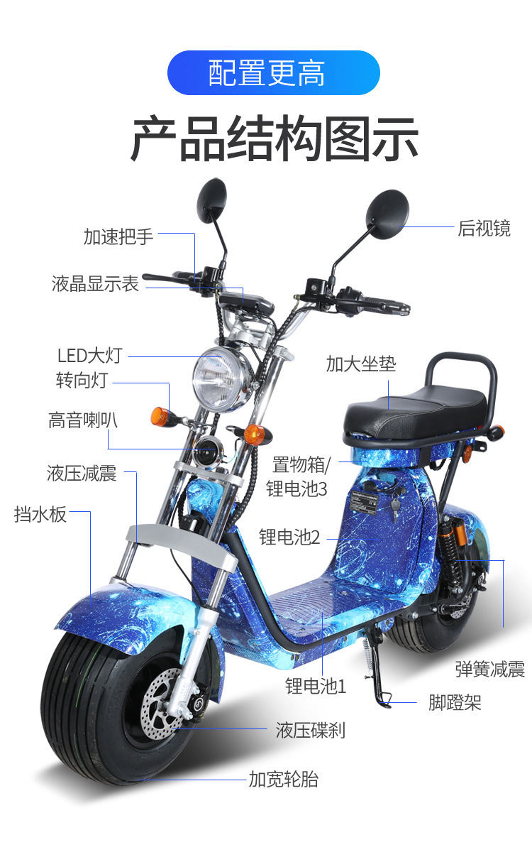 Cross-Border Exclusive Supply of Harley Cp1.2 Electric Motorcycles for Outdoor Riding, European Eec Certified, Licensed Adult Mobility Vehicles