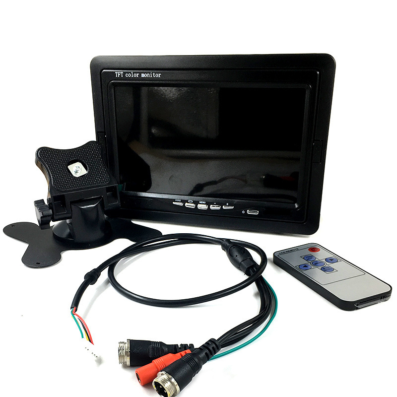 7インチ液晶ディスプレイ二路ハイビジョン車載ディスプレイ工事車トラックバック映像車載ディスプレイ|undefined