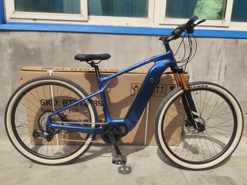 Carbon Fiber Lithium Battery-Assisted Mountain Bike Variable-Speed Off-Road Racing Riding