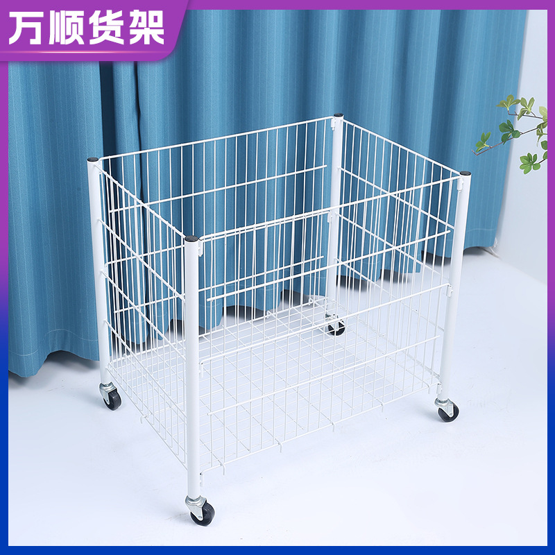 超市促销可移动货车衣服篮子便携摆摊推车大容量收纳仓储厂家批发