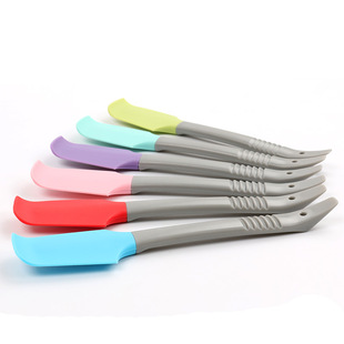 Manufacturer in stock small size silicone scraper flour paste mixing knife baking tool practical cake cream spatula