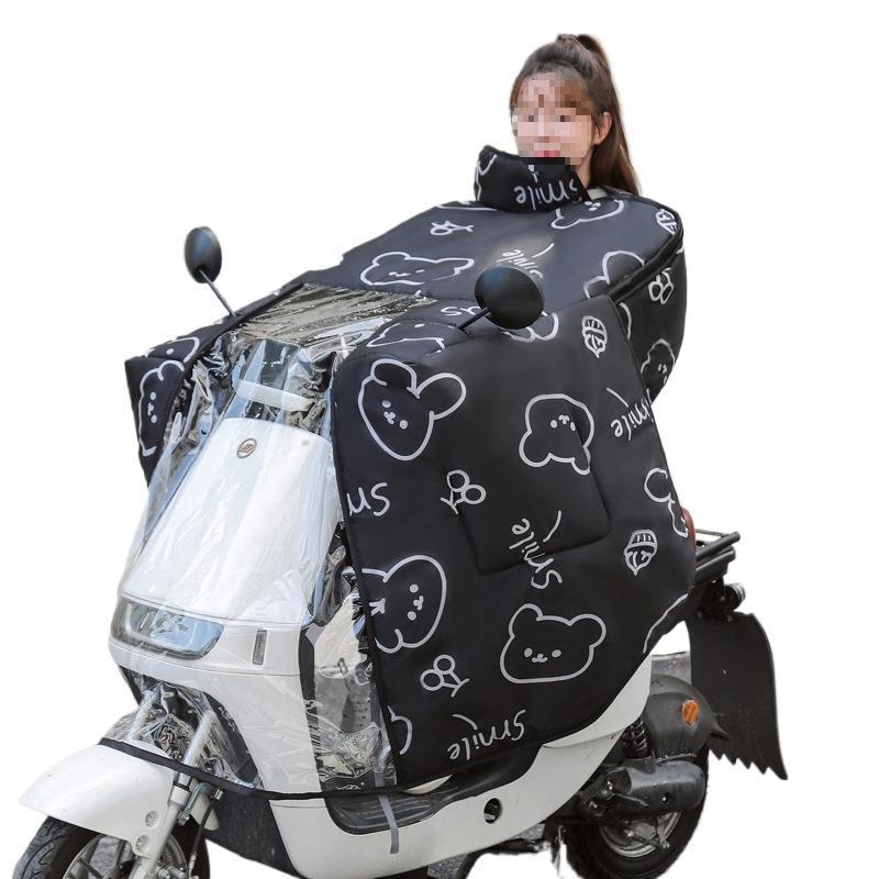 電気自動車防風カバー冬オールインクルーシブマントスタイルプラスベルベット厚みのあるバッテリーオートバイ防風防水カバー 24 新しいスタイル|undefined