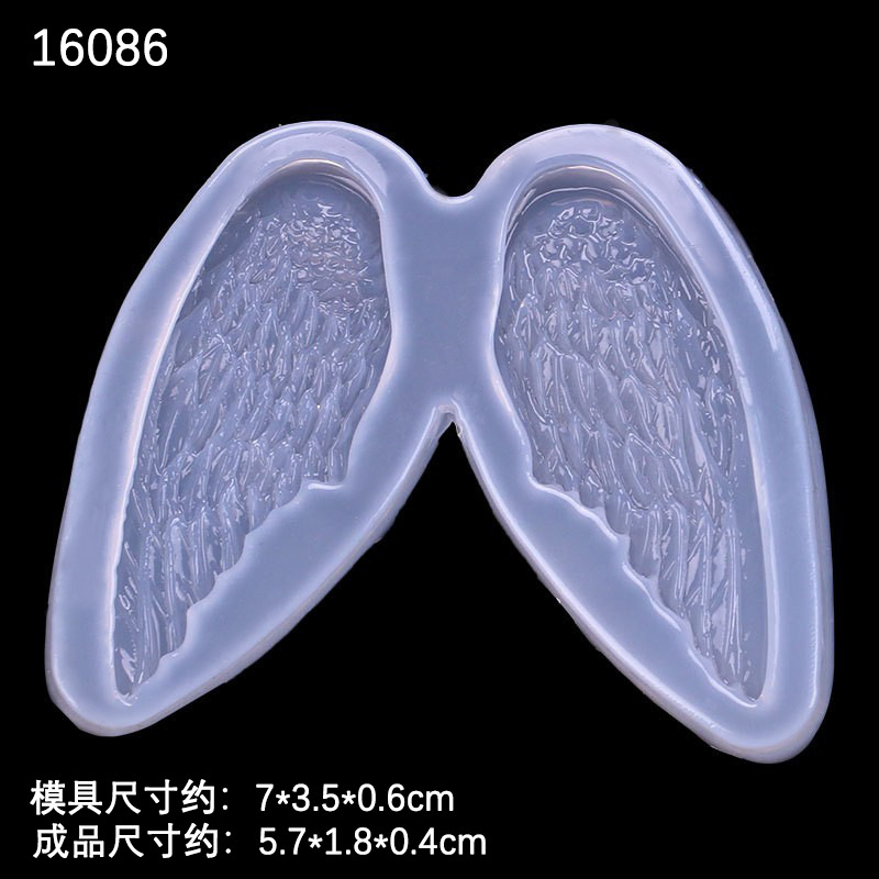 Espejo hecho a mano material cristal epoxi UV pegamento Mesa teléfono móvil Shell decorativo alas de plumas molde de silicona líquida