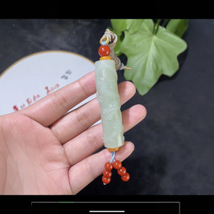 Jin Yutang Panlongzhu Hetian Jade Pendant Delicate and Oily, Exquisite Workmanship with Certificate of Authority, Exquisite Gift Box