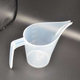 500ML带刻度长嘴塑料量杯 长口流杯尖嘴试验量杯烘焙量杯工业用