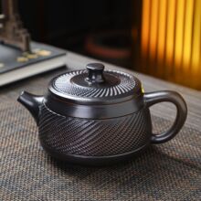 建水紫陶凤鸣壶礼盒装全手工跳刀汉瓦壶高档商务送长辈功夫茶具