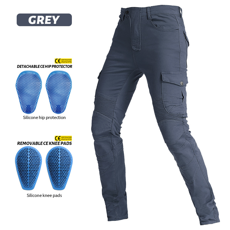 Pantalones de Motociclismo VOLERO, Pantalones de Carreras, Anti-caídas, Pantalones de Motociclista, Pantalones de Caballero, Equipo de Protección de Silicona image 10