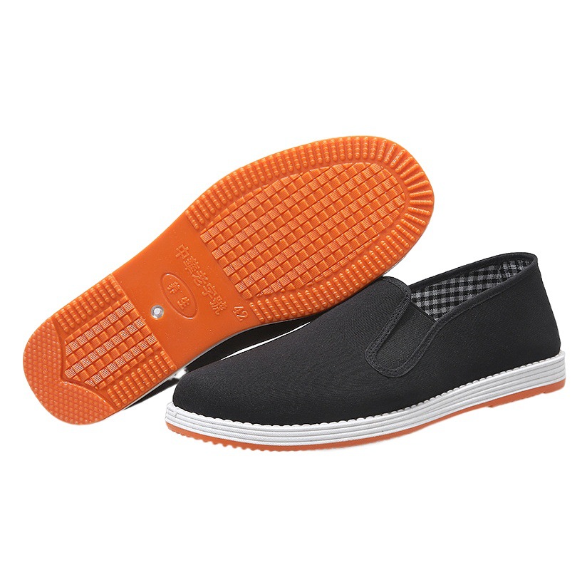 Factory direct selling old Beijing cloth shoes men's comfortable black cloth shoes handmade practice shoes casual shoes traditional black cloth shoes