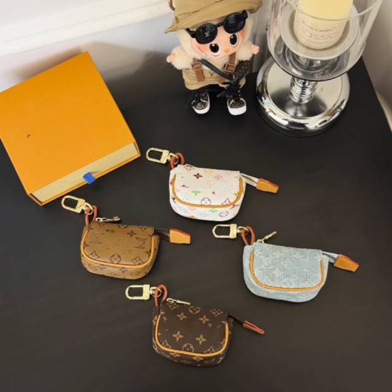 Donkey's Small Coin Purse, Old Flower Saddle Bag, Fashionable New Shoulder Crossbody Bag, Large Bag Pendant, School Bag Small Pendant