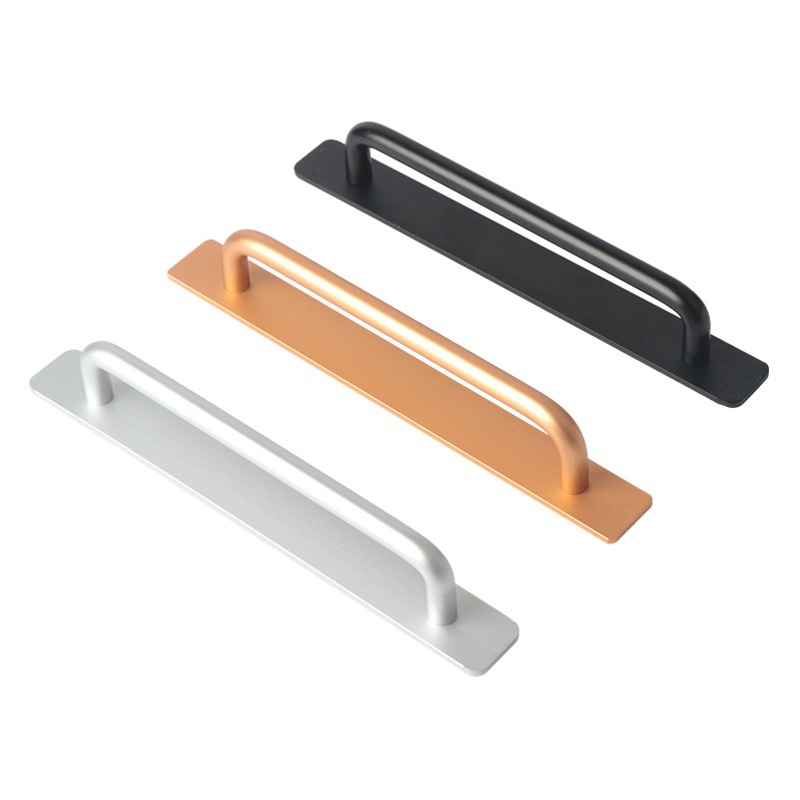 Puerta puerta de cristal y ventana de acero plástico balcón puerta corredera manija de la puerta del gabinete