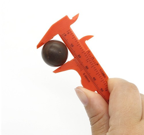 Antique literary toy tool double scale mini vernier caliper plastic small caliper 80mm