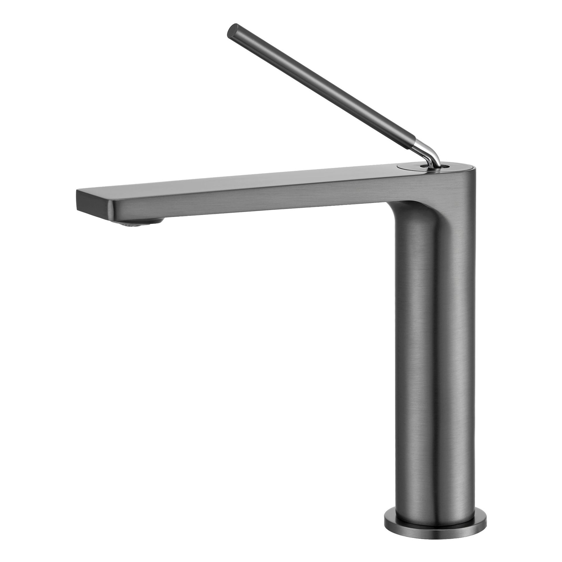 All-copper washbasin faucet, hot and cold household bathroom, washbasin gun, gray all-copper washbasin faucet undefined
