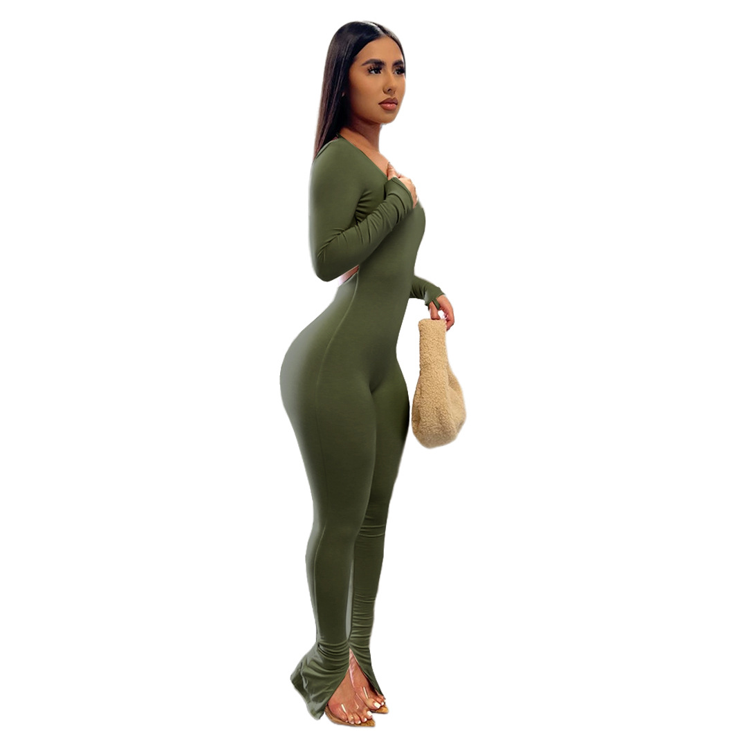 6602 橄榄绿模特图1.jpg