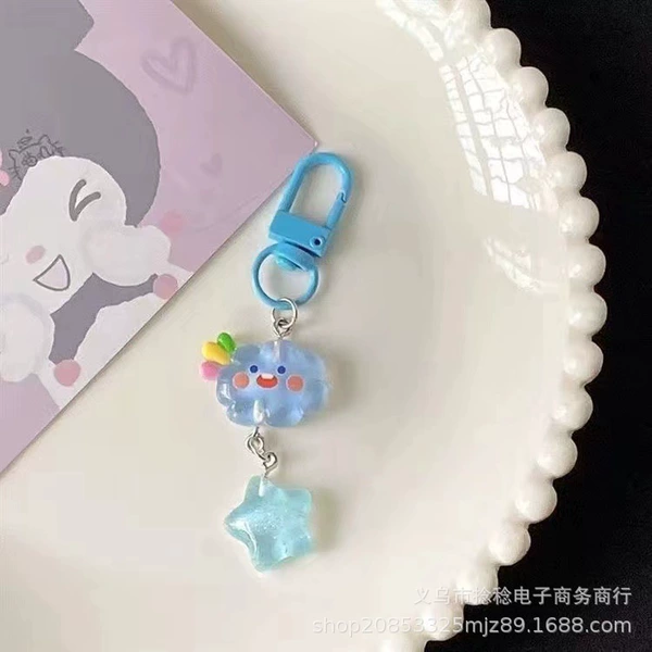Blue Gate buckle clouds star
