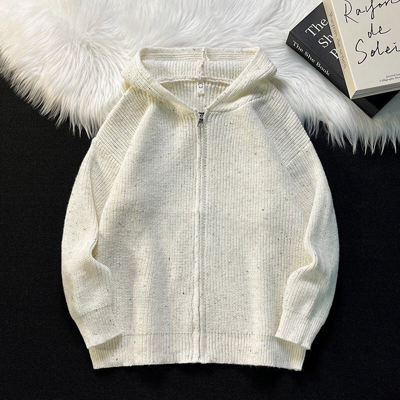 Sweater Edge Hat Cardigan Knitwear Men's Jacket Top Jacket 9599561298840