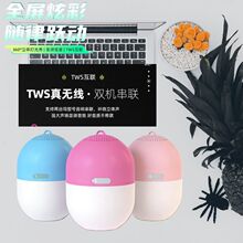 跨境蓝牙声卡音箱户外音响无线K歌带话筒麦克风家庭ktv直播便携