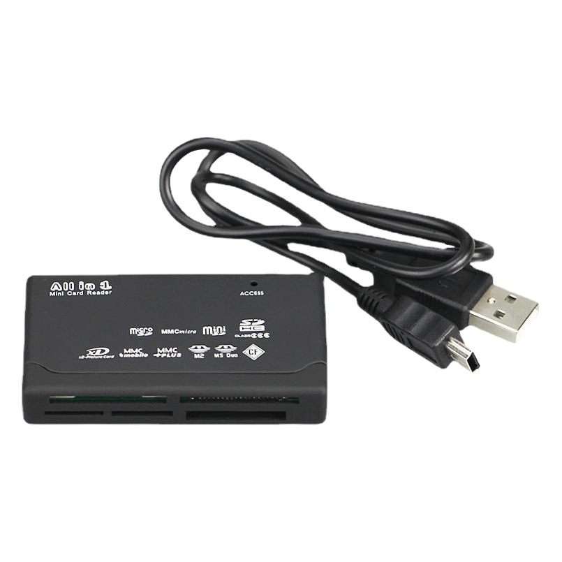 Transfronterizo USB2.0 tarjeta SD de alta velocidad TF lector de tarjetas MS computadora seis en uno M2 multifunción XD lector de tarjetas CF al por mayor