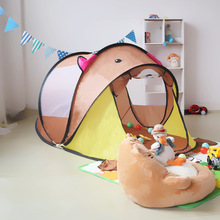 厂家代发儿童帐篷宝宝春游过家家游戏屋速开便携出游防蚊野炊帐篷