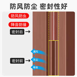 木门密封条卧室门门框隔音防撞防风密封胶条房门边缝隙门缝密封条