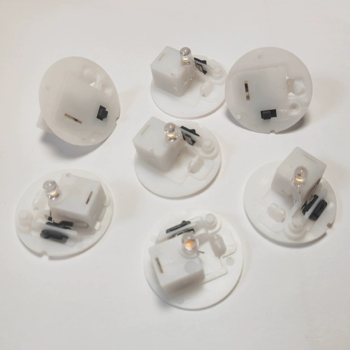 Флэш-игрушка, цифровое движение, красочный ночник, 35 мм, свеча, светящаяся основа, аксессуары для литья под давлением, светодиодные аксессуары