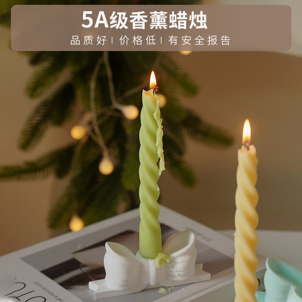 Espiral de cera de incienso nicho de alto nivel de alta calidad regalo de mano regalo transfronterizo cera larga adornos de perfume hechos a mano