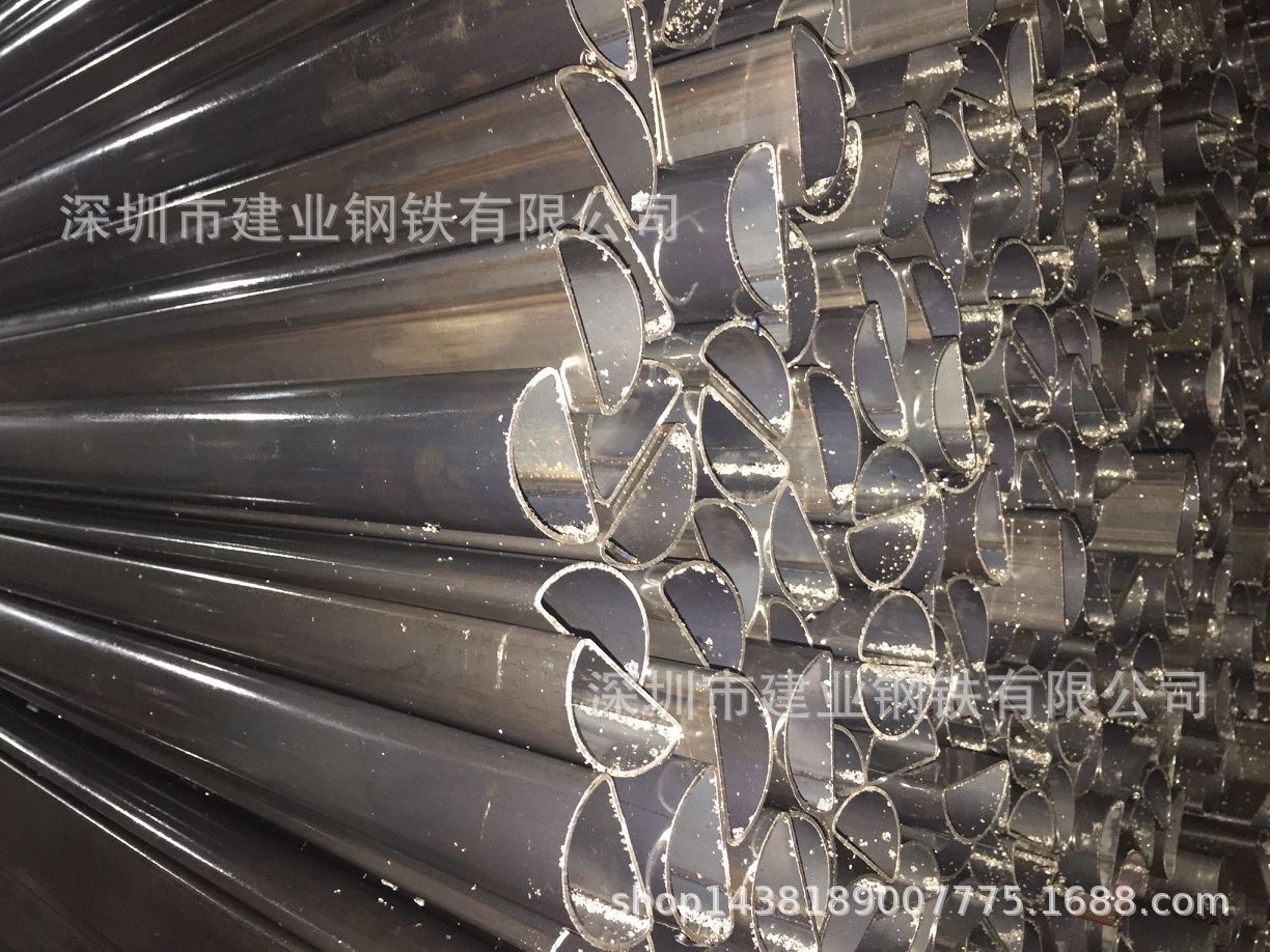 深圳批发高频焊管 建筑用半圆铁管**23.5*47*1.5铁管D字管*铁管