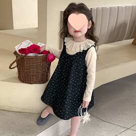 女童森系连衣裙套装春秋冬2026新款儿童洋气公主裙女宝宝秋装裙子