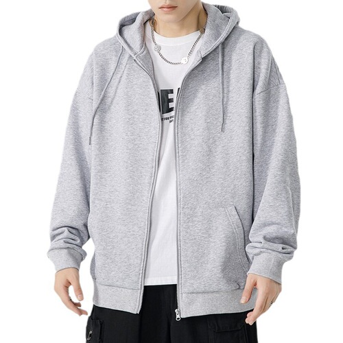 Overseas Brand Fleece-lined Thick Winter Cap Hooded Lamb Wool Men's Unisex Pullover Sweatshirt Men's Warm Trendy Top