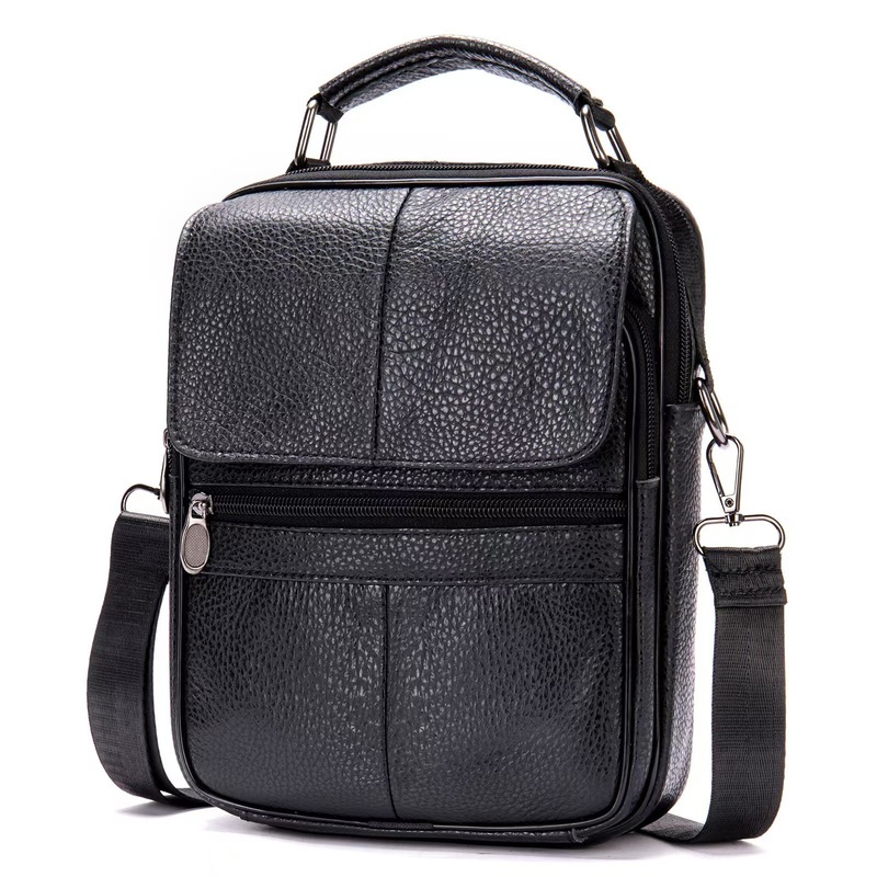 Cross-border Men's Genuine Leather Shoulder Bag Casual Fashion Crossbody Bag Business Travel Top Layer Cowhide High-end Men's Handbag Cross-border Men's Genuine Leather Shoulder Bag Casual Fashion Crossbody Bag Business Travel Top Layer Cowhide High-end Men's Handbag
