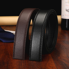 Men's headless belt automatic buckle belt strip men's belt pants belt 3.5 first layer cowhide genuine leather 3.0 wholesale