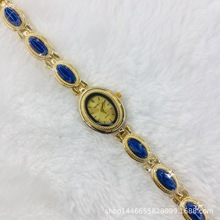 热销厂家直销外贸轻奢椭圆小表盘手表女小众复古宫廷风手链式女表