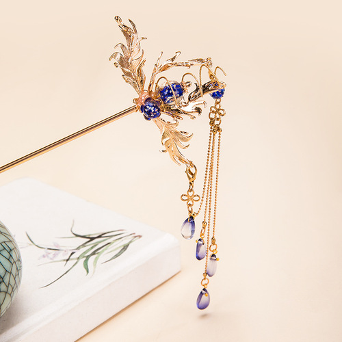 Swan Dream Xiao Qiao Hanfu accessories hairpin tassel step rocker hairpin women's ancient style hair accessories headdress 29.9GF120
