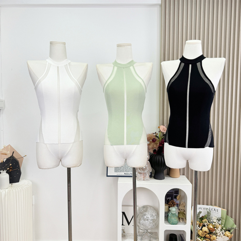 Real Shot of 2026 New Spring/Summer Collection: Waist-Cinching, Sheer, Sexy Organza Knit Camisole Top Real Shot of 2026 New Spring/Summer Collection: Waist-Cinching, Sheer, Sexy Organza Knit Camisole Top