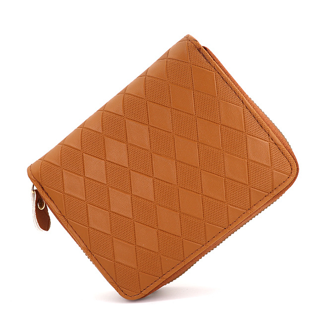 Bolsa de tarjetas de órgano simple de color sólido gran capacidad multi tarjeta cubierta de tarjetas para mujeres nueva cartera antirrobo tarjeta de crédito clip de tarjeta de cremallera