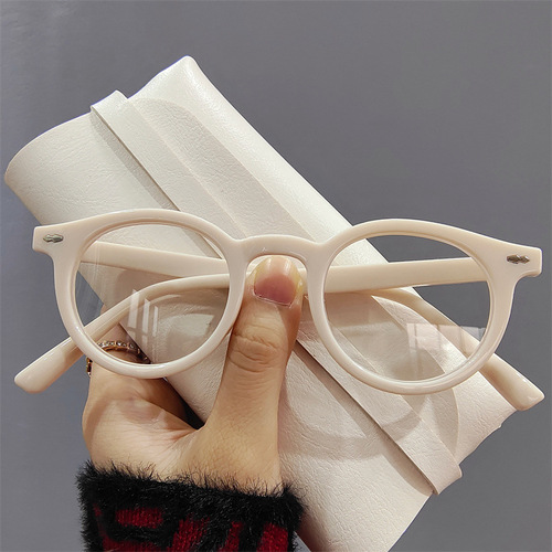 High-end Korean-style Instagram women's retro round-frame colored personalized slimming sunglasses couple's sun glasses