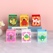 【加工定制】木制工艺创意实用办公文具童趣卡通小动物笔筒印logo