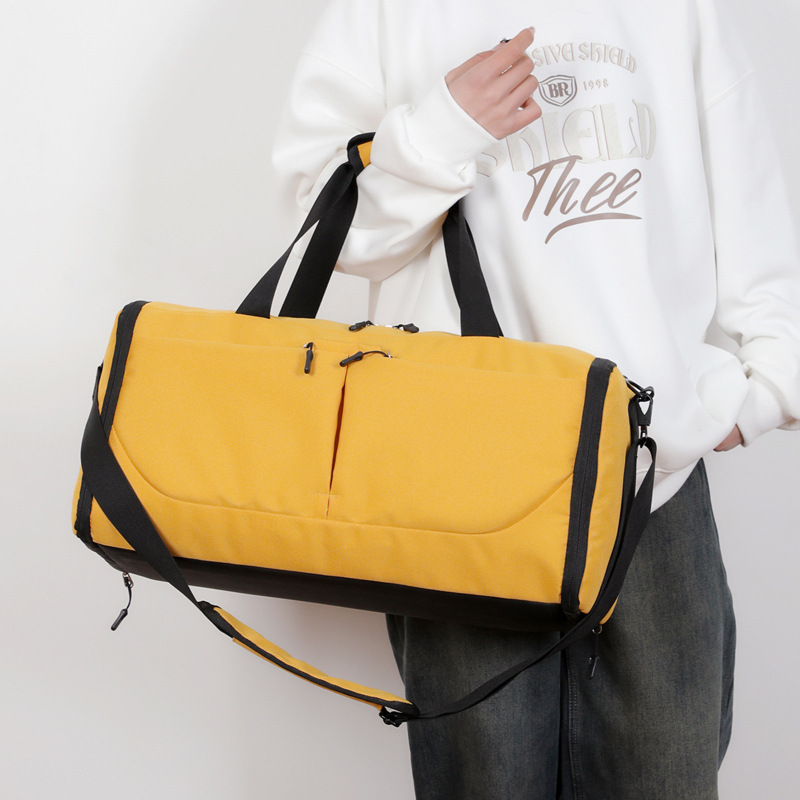 Bolsa deportiva de alta capacidad alta sensación bolsa de viaje separación seca y húmeda con almacenamiento de zapatos bolsas de entrenamiento de pelota de natación logotipo