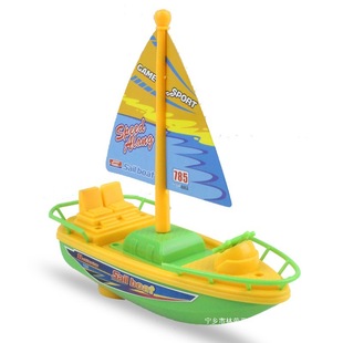 Toy Boat Children's Water Play Model Can Be Launched into the Water Small Sailboat Electric Motorboat Speedboat Pirate Boat Toy