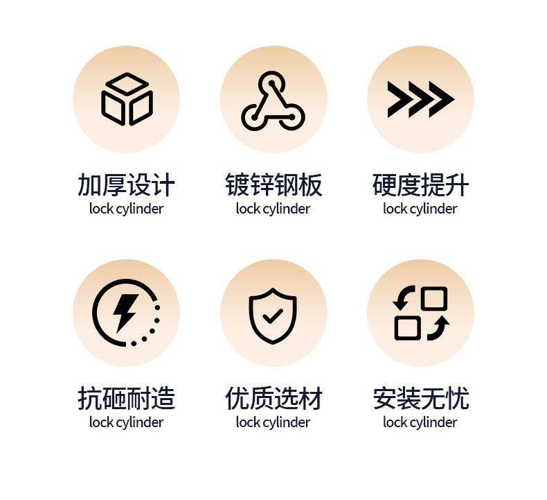 Electric Tricycle Door Lock Core, Canopy Car Door Lock Inner Core, Door Lock Modification, Four-Wheel Electric Vehicle Lock Body Accessories