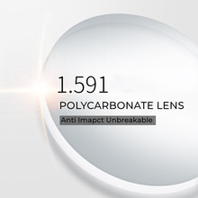 1.591 Index Prescription Polycarbonate Lenses Anti Impact