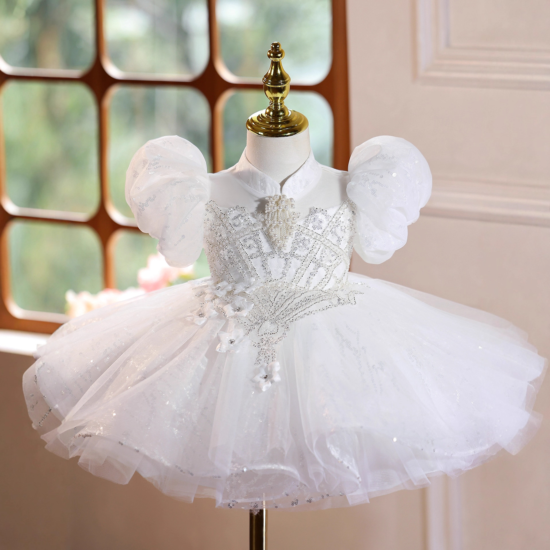 Prinzessin Hochzeitskleid Für Mädchen Blumenmädchen Kleid_voghion.com