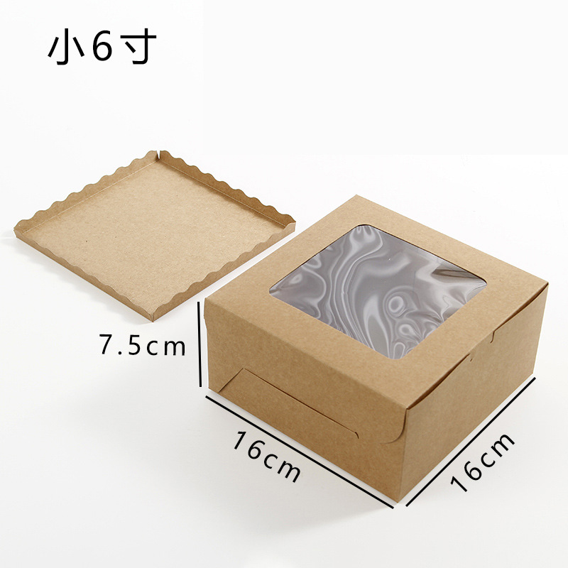 Caja pequeña de 6 pulgadas de color piel de vaca 1 - 3; 1 juego